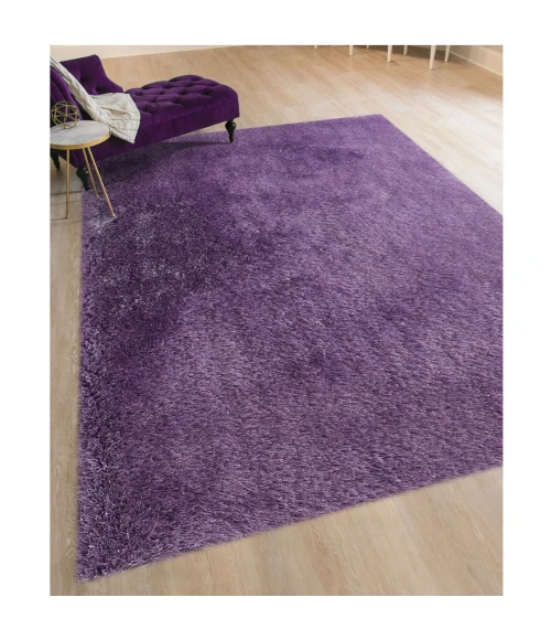 Amer Metro Granata Plush Shag Purple Area Rug 9'x13'6"