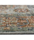 Amer Milano Baby Blue/Carrot MIL-12 8ft. x 10ft. Rect. Rug