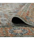 Amer Milano Baby Blue/Carrot MIL-12 8ft. x 10ft. Rect. Rug