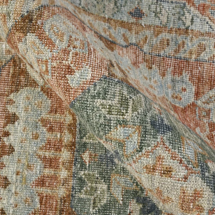 Amer Milano Baby Blue/Carrot MIL-12 8ft. x 10ft. Rect. Rug