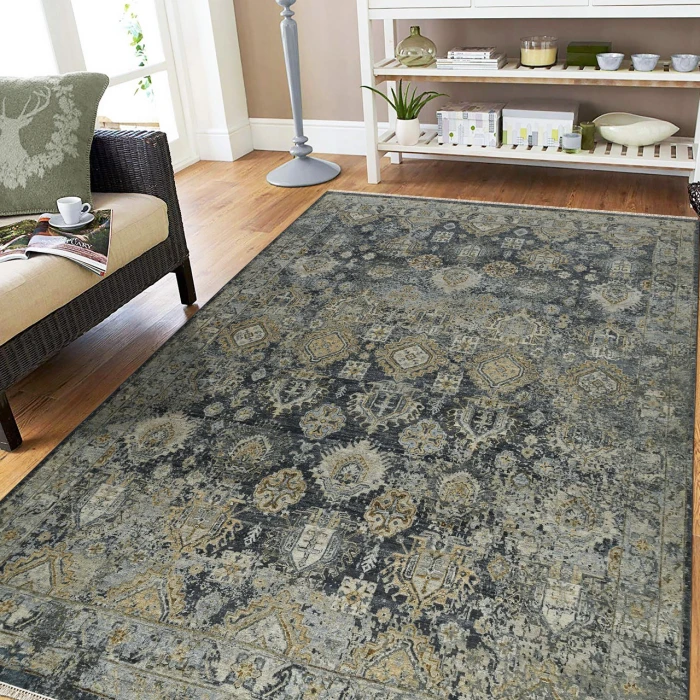 Amer Milano Sea Blue MIL-40 10ft. x 14ft. Rect. Rug