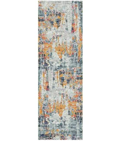 Amer Montana MON-10 Joanna Orange/Blue Rug 2 ft. 7 in. X 8 ft. Runner