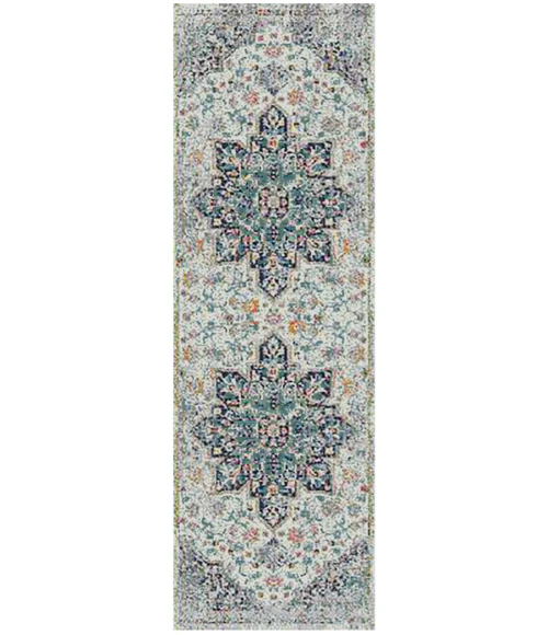 Amer Montana Kriselda Gray Polypropylene Runner Rug 2'7"x8'