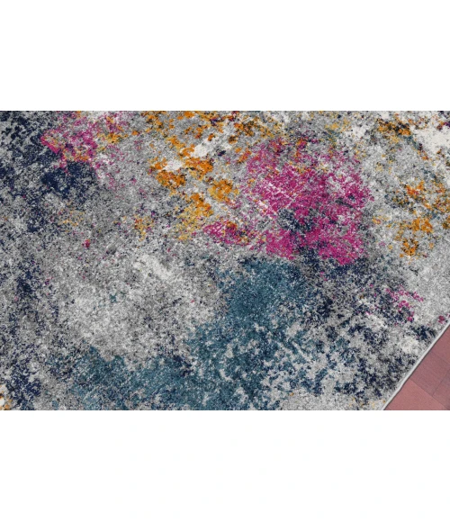 Amer Montana Lizette Blue/Pink Polypropylene Area Rug 8'10"x11'10"