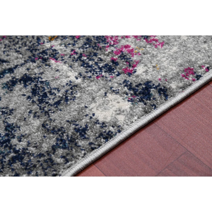 Amer Montana Lizette Blue/Pink Polypropylene Area Rug 2'x3'