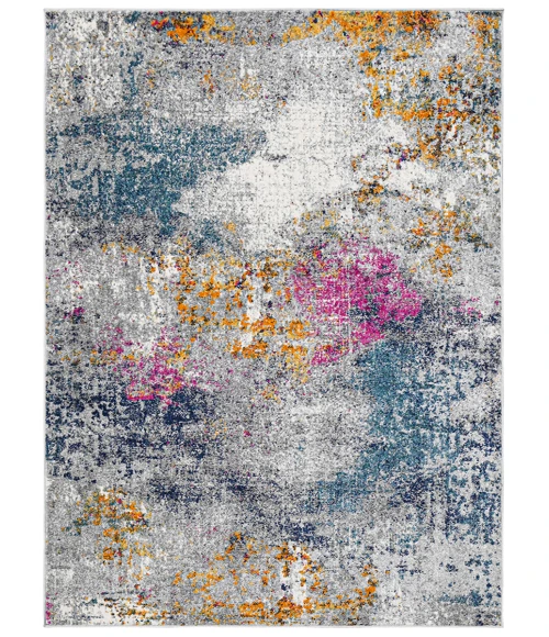 Amer Montana Lizette Blue/Pink Polypropylene Area Rug 8'10"x11'10"