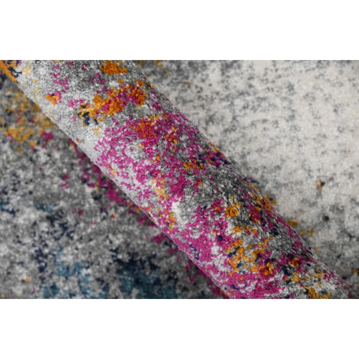 Amer Montana Lizette Blue/Pink Polypropylene Area Rug 2'x3'