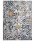 Amer Montana Myro Blue/Orange Polypropylene Area Rug 5'3"x7'6"