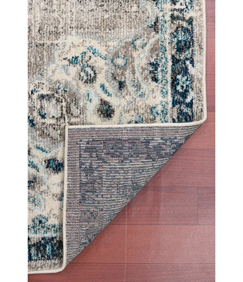 Amer Montana Nieves Teal Polypropylene Area Rug 5'3"x7'6"