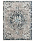 Amer Montana Nieves Teal Polypropylene Area Rug 5'3"x7'6"