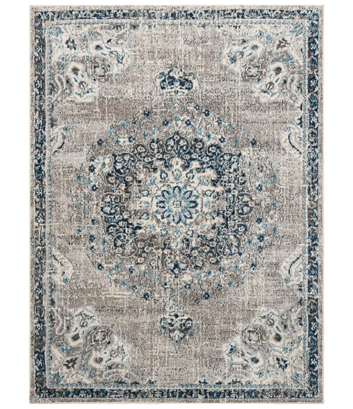 Amer Montana Nieves Teal Polypropylene Area Rug 5'3"x7'6"