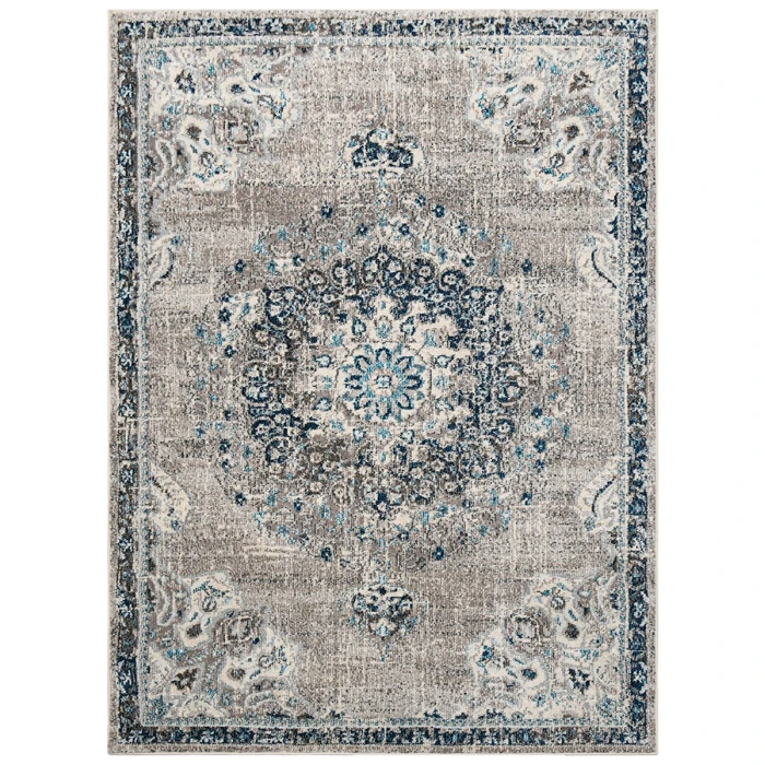 Amer Montana Nieves Teal Polypropylene Area Rug 2'x3'
