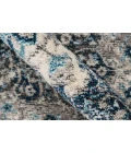 Amer Montana Nieves Teal Polypropylene Area Rug 5'3"x7'6"