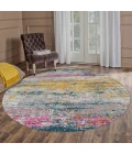 Amer Montana Blesilda Orange/Pink Polypropylene Round Rug 7'6"x7'6"R