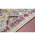 Amer Montana Carrey Gray/Orange Polypropylene Area Rug 7'10"x10'10"