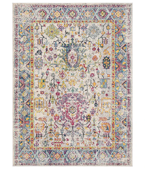 Amer Montana Carrey Gray/Orange Polypropylene Area Rug 7'10"x10'10"