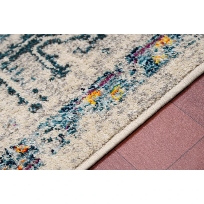 Amer Montana Dyanne Ivory/Yellow Polypropylene Area Rug 2'x3'