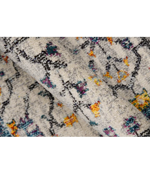 Amer Montana Dyanne Ivory/Yellow Polypropylene Area Rug 8'10"x11'10"