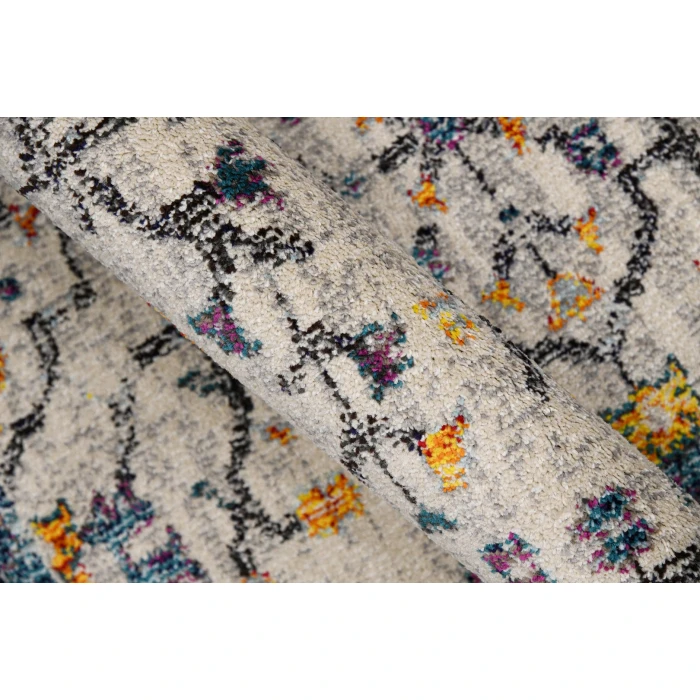 Amer Montana Dyanne Ivory/Yellow Polypropylene Area Rug 2'x3'
