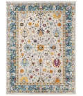 Amer Montana Filomina Blue/Orange Polypropylene Area Rug 8'10"x11'10"