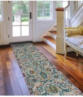 Amer Montana Glaiza Ivory/Orange Polypropylene Runner Rug 2'7"x8'