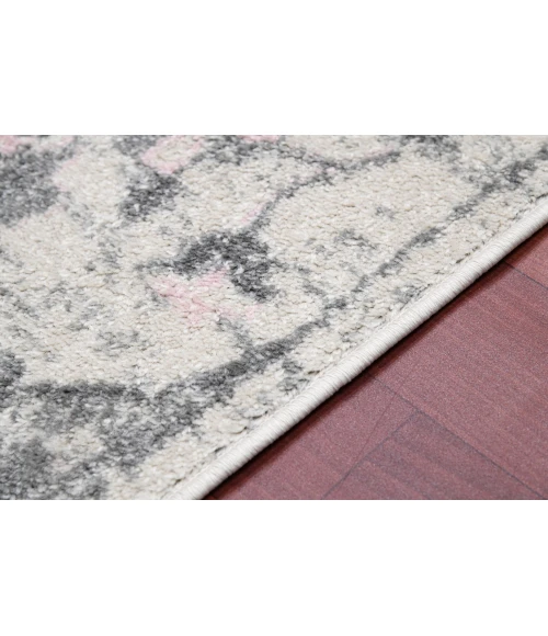 Amer Montana Herris Gray Polypropylene Round Rug 7'6"x7'6"R