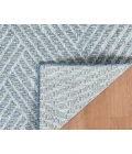 Maryland Abbel Blue Geometric Indoor/Outdoor Area Rug