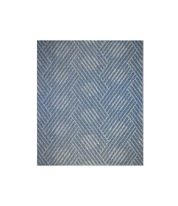 Amer Maryland Abbel Blue Geometric Indoor/Outdoor Rug 63" x 96"