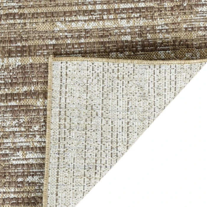 Maryland Cecil Brown Striped Indoor/Outdoor Area Rug