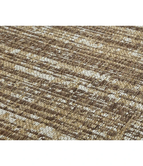 Maryland Cecil Brown Striped Indoor/Outdoor Area Rug