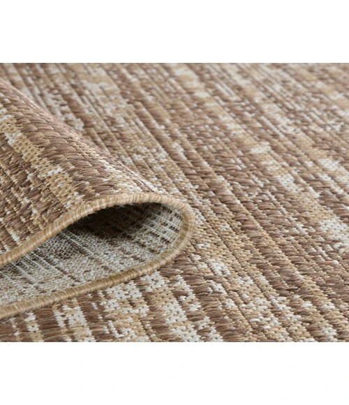 Maryland Cecil Brown Striped Indoor/Outdoor Area Rug