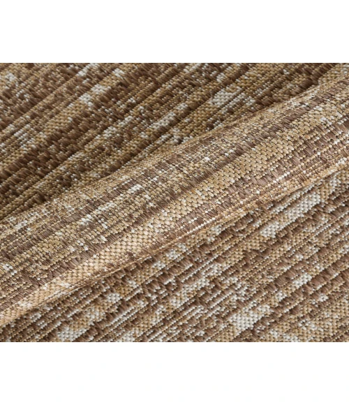 Maryland Cecil Brown Striped Indoor/Outdoor Area Rug