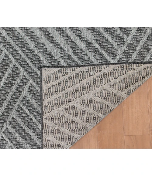 Maryland Abbel Fossil Gray Geometric Indoor/Outdoor Area Rug