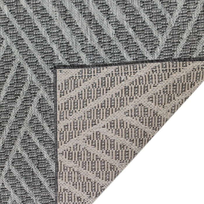 Maryland Abbel Fossil Gray Geometric Indoor/Outdoor Area Rug