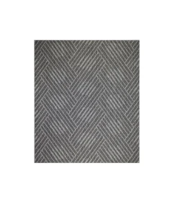 Amer Maryland Abbel Fossil Gray Geometric Indoor/Outdoor Rug 78" x 118"