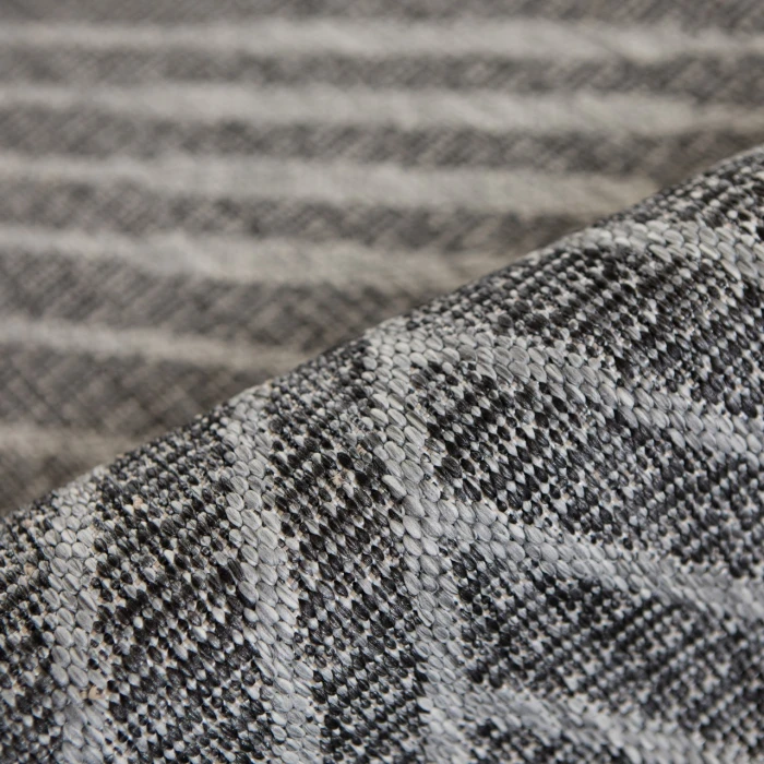 Maryland Abbel Fossil Gray Geometric Indoor/Outdoor Area Rug