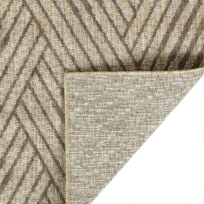 Maryland Abbel Beige Geometric Indoor/Outdoor Area Rug