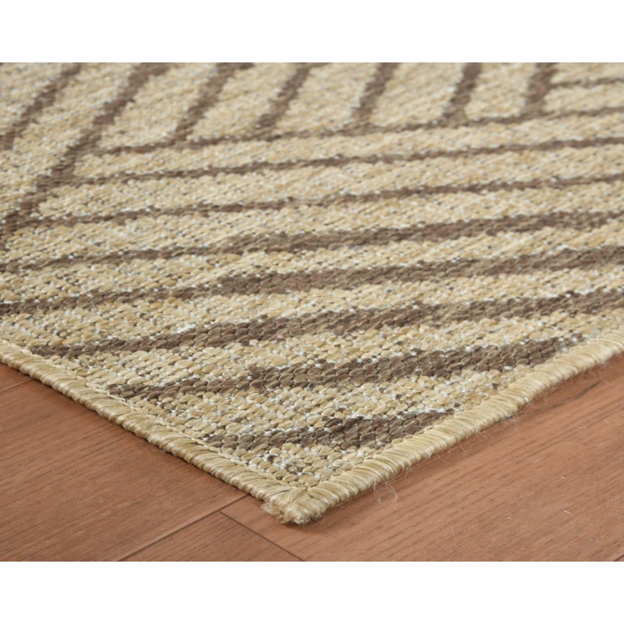 Maryland Abbel Beige Geometric Indoor/Outdoor Area Rug