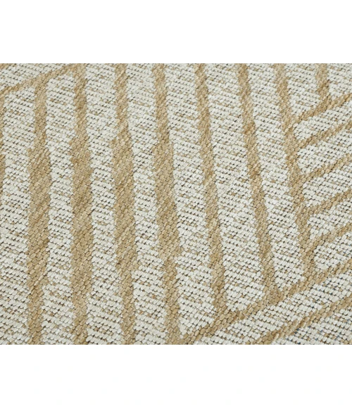 Maryland Abbel Champagne Geometric Indoor/Outdoor Area Rug