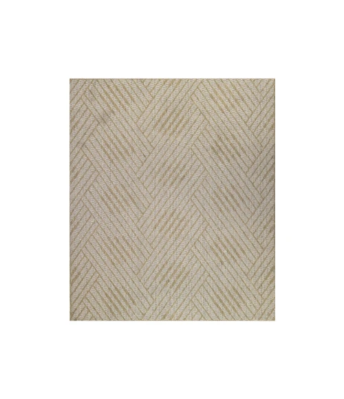 Maryland Abbel Champagne Geometric Indoor/Outdoor Area Rug