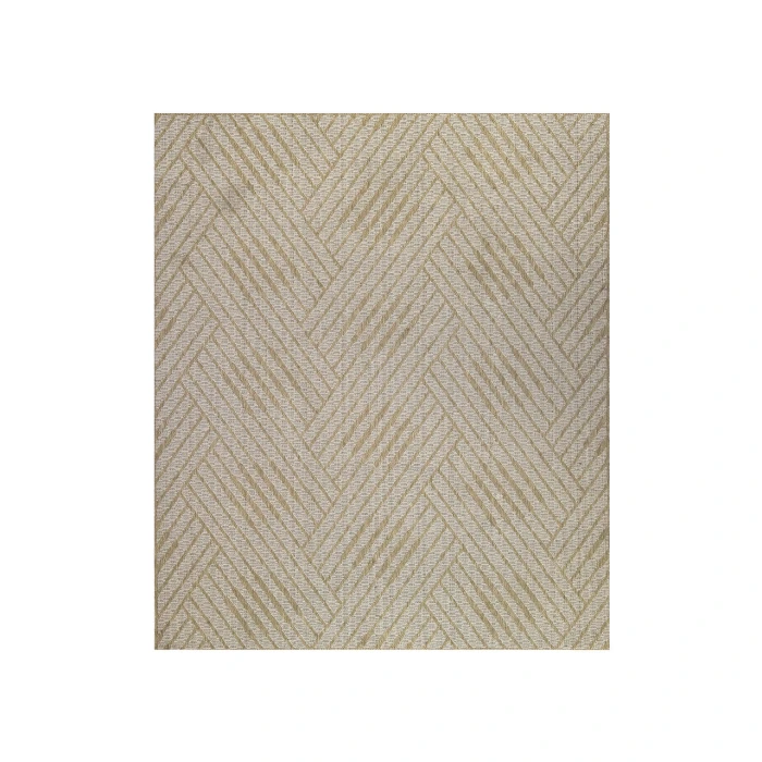 Maryland Abbel Champagne Geometric Indoor/Outdoor Area Rug