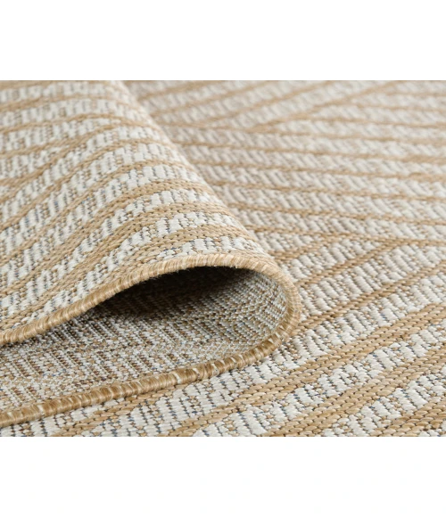 Maryland Abbel Champagne Geometric Indoor/Outdoor Area Rug