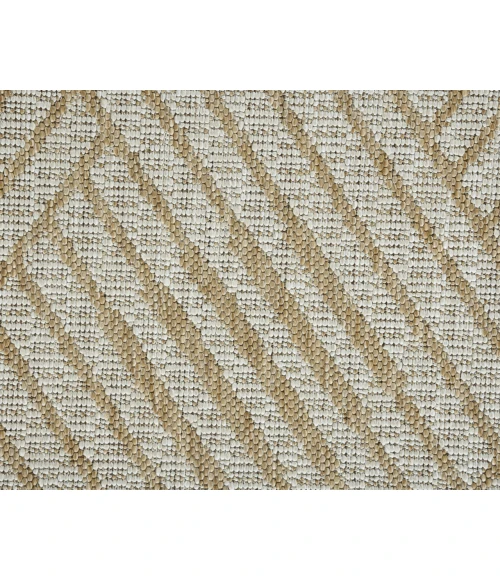Maryland Abbel Champagne Geometric Indoor/Outdoor Area Rug