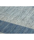 Maryland Blessy Blue Striped Indoor/Outdoor Area Rug
