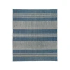 Amer Maryland Blessy Blue Striped Indoor/Outdoor Rug 78" x 118"