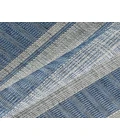 Maryland Blessy Blue Striped Indoor/Outdoor Area Rug