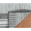 Amer Maryland Blessy Silver Striped Indoor/Outdoor Rug 28" x 96"