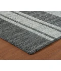 Maryland Blessy Silver Striped Indoor/Outdoor Area Rug