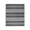 Amer Maryland Blessy Silver Striped Indoor/Outdoor Rug 78" x 118"