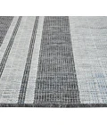 Maryland Blessy Silver Striped Indoor/Outdoor Area Rug